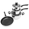 Starfrit Starbasix 7-Piece Stainless Steel Cookware Set 034473-001-0000